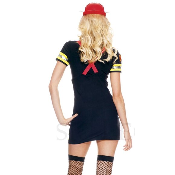 Firefighter Babe Costume for Women – Sexy Firefighter Halloween Outfit - Picture 2 of 2